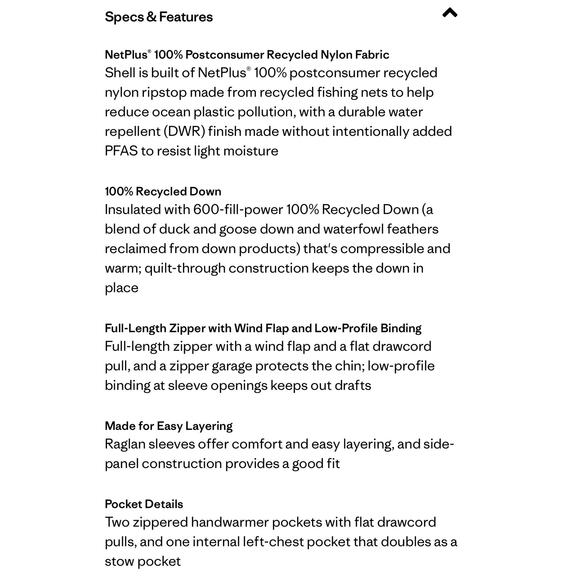 NWT Patagonia Boys Duck Down Sweater 600-Fill S 7-8 Puffer Jacket Wetland Blue - Picture 4 of 4